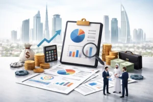 Financial KPIs for UAE businesses dashboard