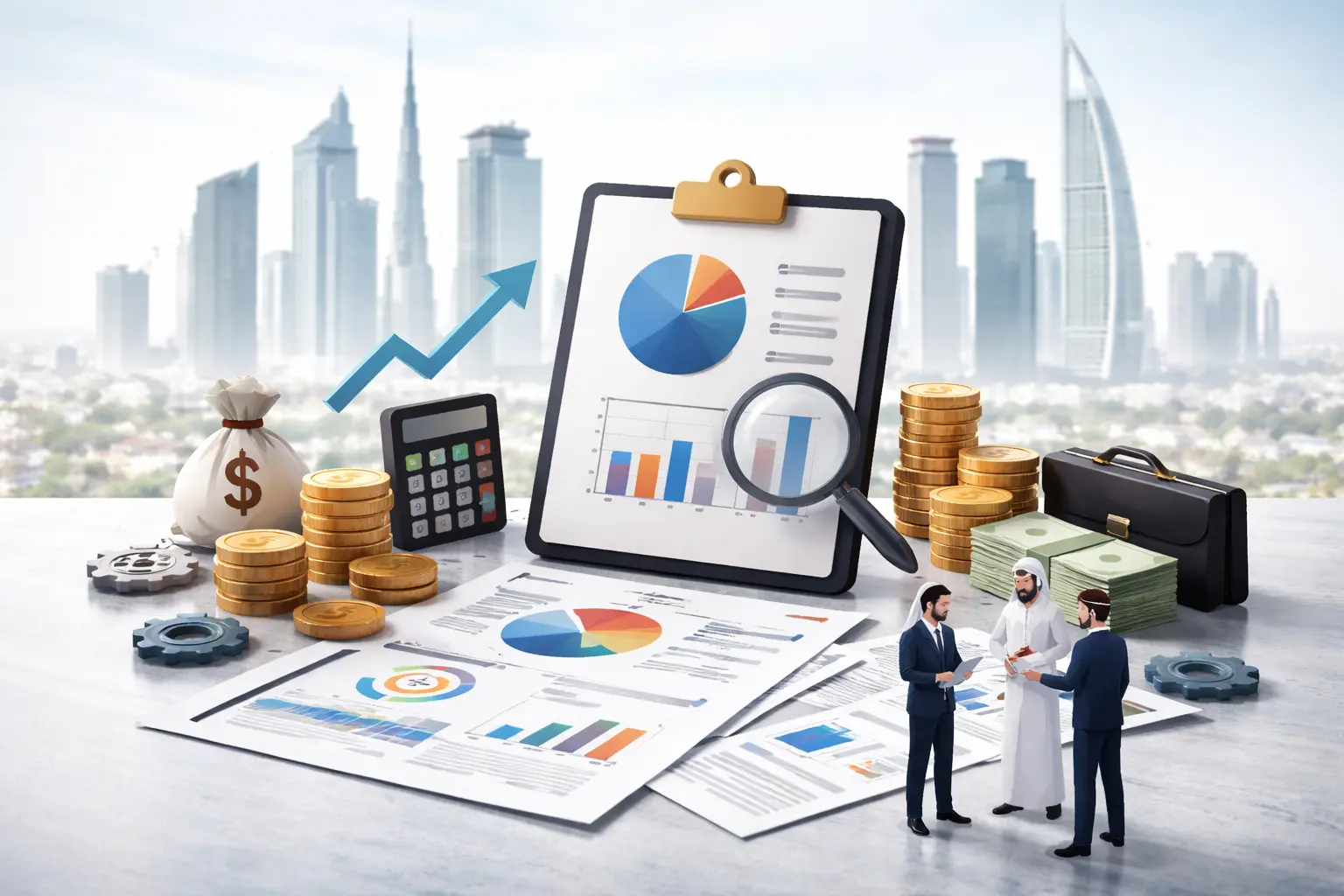 Financial KPIs for UAE businesses dashboard